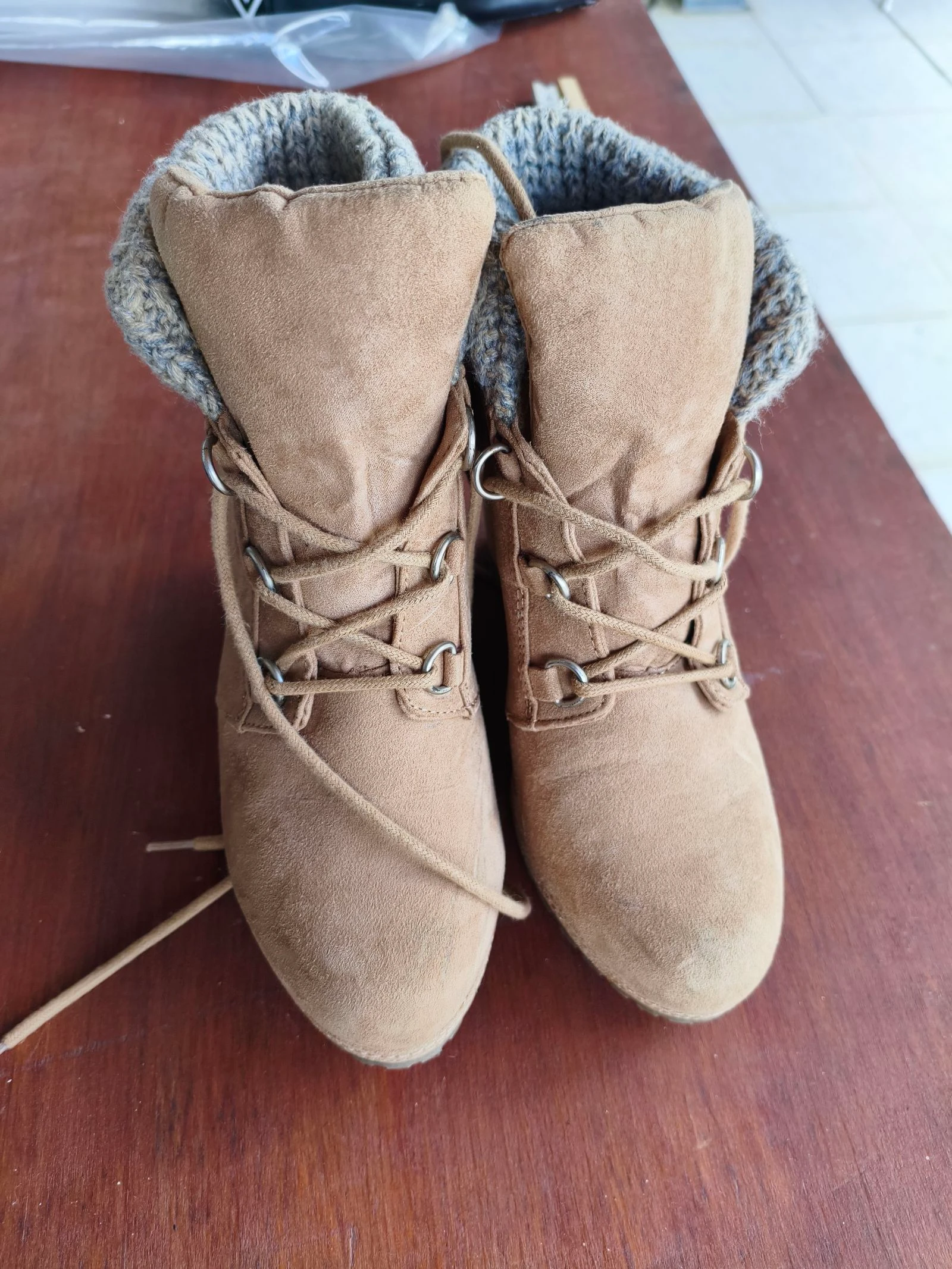 Botas camurça 